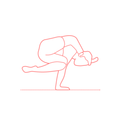 Humans Yoga Poses Bound Side Crow Pose Tracing Svg Vector, Free Vectors File